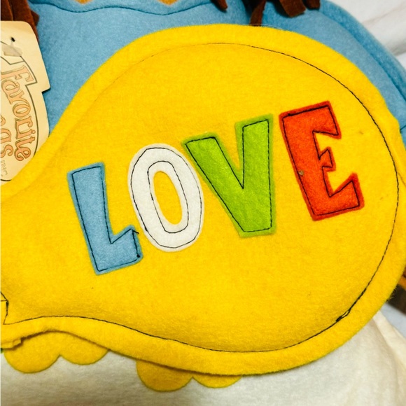 VTG Favorite Things Tennis Player Girl Felt Pillow Plush W/Tag 1977 24 Inch - Picture 3 of 8